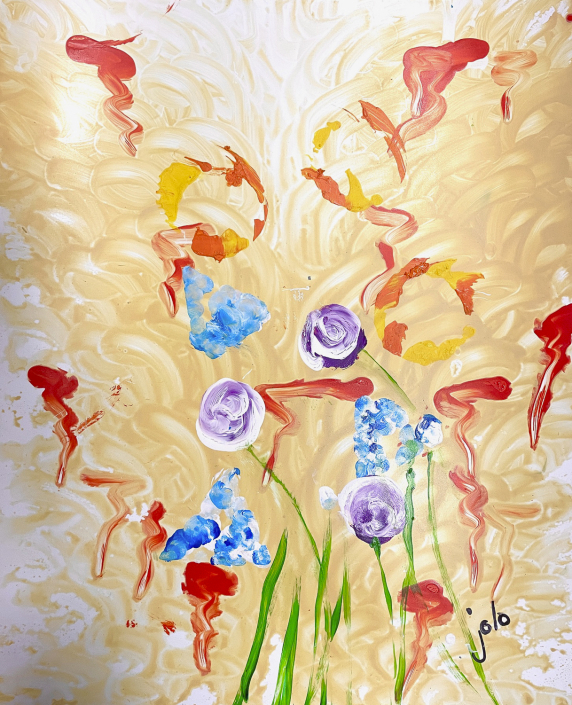 FLEURS - 61 - BOUQUET DE FA FA 30X40 - JOLO